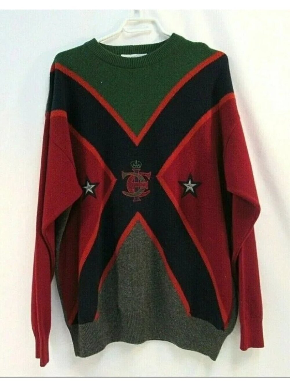 Iceberg Wool Sweater  Mens Multi Color 90s